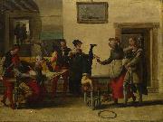 The Brunswick Monogrammist Itinerant Entertainers in a Brothel china oil painting artist